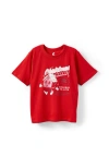 Cotton On Kids Kid's Poppy Oversize Graphic Print Tee In Red