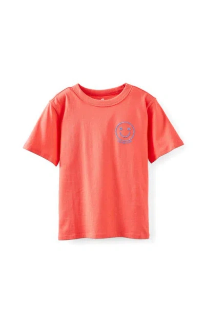Cotton On Kids Kid's Poppy Oversize Graphic Print Tee In Red