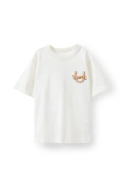Cotton On Kids Kid's Poppy Oversize Graphic Print Tee In Western Icons Vanilla