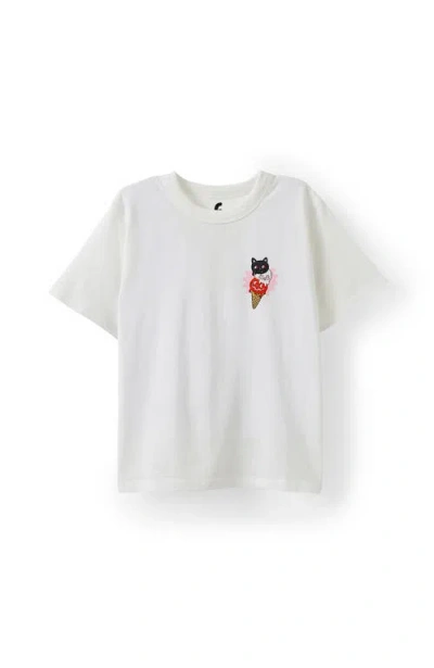 Cotton On Kids Kid's Poppy Oversize Graphic Print Tee In White