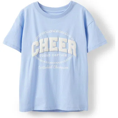 Cotton On Kids Kid's Poppy Short Sleeve Graphic Print Tee In Cheer Dawn Blue