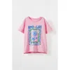 Cotton On Kids Kid's Poppy Short Sleeve Graphic Print Tee In Flores Fairy Pink