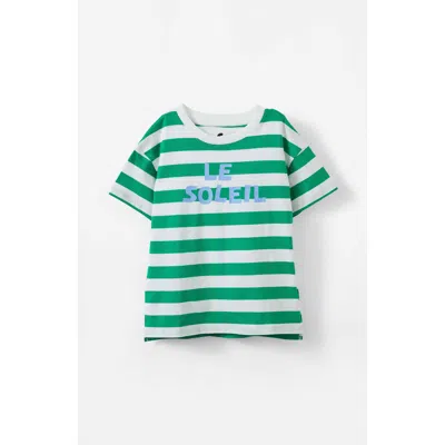 Cotton On Kids Kid's Poppy Short Sleeve Graphic Print Tee In Le Soleil Island Green