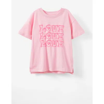Cotton On Kids Kid's Poppy Short Sleeve Graphic Print Tee In Love Fairy Pink