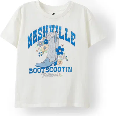 Cotton On Kids Kid's Poppy Short Sleeve Graphic Print Tee In Nashville Bootscootin