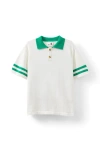 Cotton On Babies'  Kids Kid's Preston Knit Polo In Vanilla Island Green Stripe