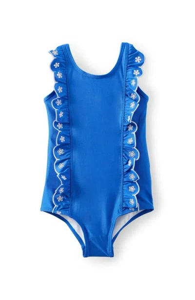 Cotton On Kids Kid's Riley Ruffle One Piece In Harbour Blue