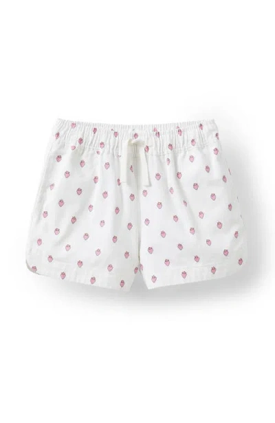 Cotton On Kids Kid's Rosie Woven Short In Vanilla Strawberry Stamp