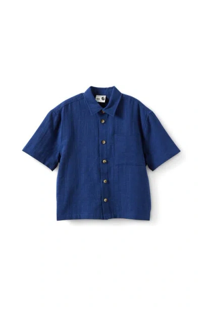 Cotton On Kids Kid's Ryder Skate Shirt In Blue