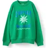 Cotton On Kids Kid's Sammy Oversize Crew In Island Green Sun And Sea