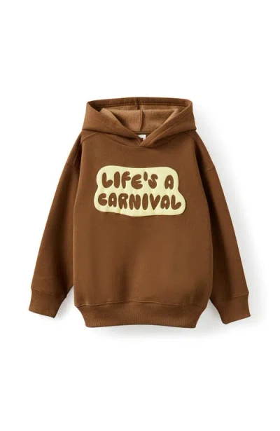 Cotton On Kids Kid's Sammy Oversize Hoodie In Brown