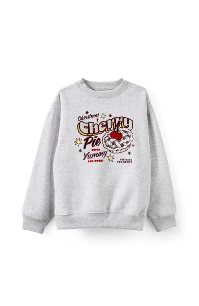 Cotton On Kids Kid's Sammy Oversized Crew In Gray