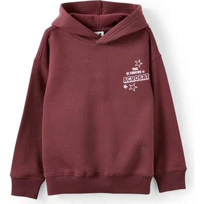 Cotton On Kids Kid's Sammy Oversized Hoodie In Burgundy