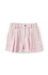 Cotton On Babies'  Kids Kid's Sarai Pleat Front Denim Short In Pink