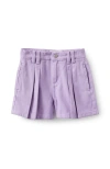 Cotton On Babies'  Kids Kid's Sarai Pleat Front Denim Short In Purple