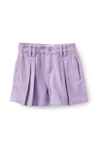 Cotton On Babies'  Kids Kid's Sarai Pleat Front Denim Short In Purple