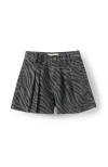 Cotton On Babies'  Kids Kid's Sarai Pleat Front Denim Short In Black