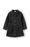 Cotton On Kids Kid's Sasha Long Sleeve Denim Shirt Dress In Black