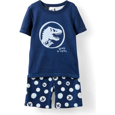 Cotton On Kids Kid's Sawyer Super Soft Short Sleeve Pyjama Set License In Blue