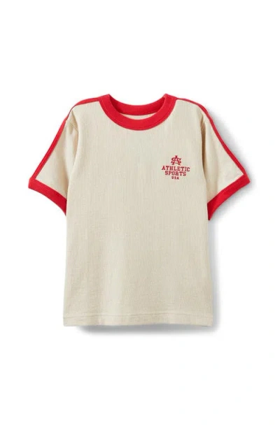 Cotton On Kids Kid's Short Sleeve Ryan Ringer Tee In Neutral