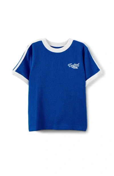 Cotton On Kids Kid's Short Sleeve Ryan Ringer Tee In Blue