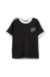 Cotton On Kids Kid's Short Sleeve Ryan Ringer Tee In Black