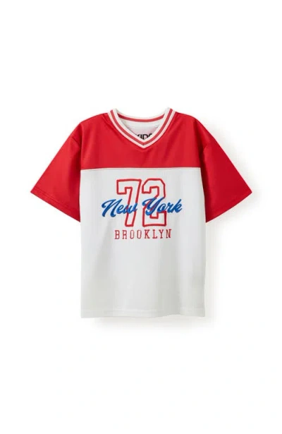 Cotton On Kids Kid's Short Sleeve Sport V-neck Tee In Red