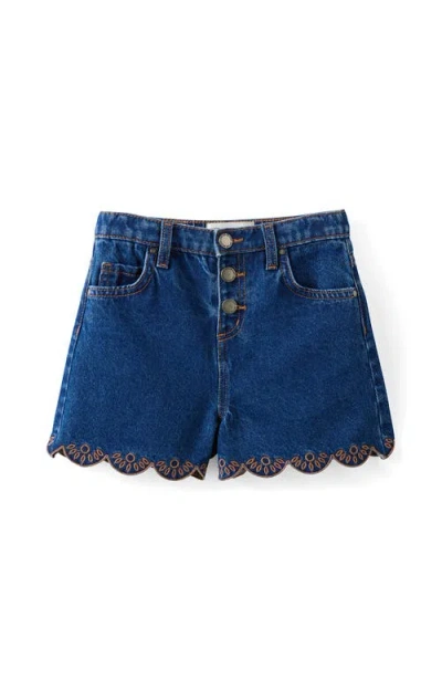 Cotton On Kids Kid's Snap Front Denim Short In Blue
