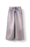 Cotton On Kids Kid's Super Wide Leg Denim Jean In Airlie Light Blue Pink Tint
