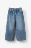 Cotton On Kids Kid's Super Wide Leg Denim Jean In Blue Haven Mid Blue