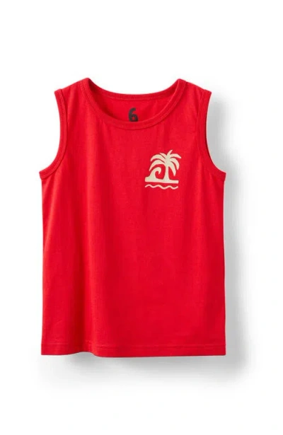 Cotton On Babies'  Kids Kid's The Essential Tank In Varsity Red Hotel Sol Caribe