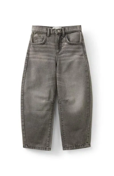 Cotton On Kids Kid's Unisex Barrel Leg Denim Jean In Gray