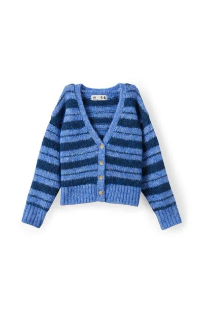 Cotton On Kids Kid's Vera Vee Neck Cardigan In Blue