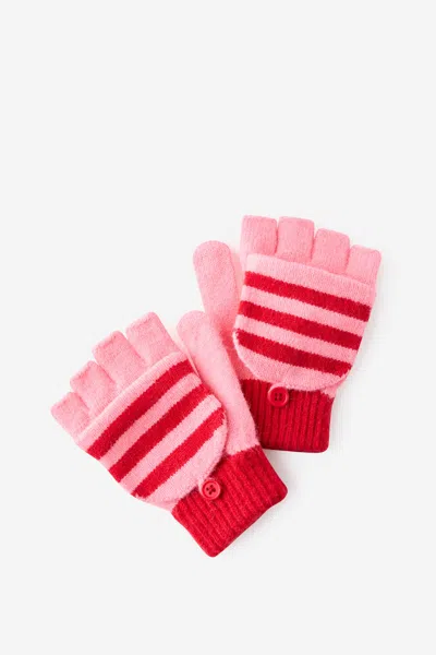 Cotton On Kids Knitted Gloves In Pink