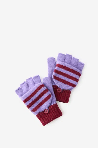 Cotton On Kids Knitted Gloves In Purple