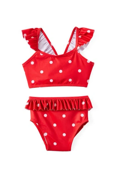 Cotton On Babies'  Kids Lottie Two Piece Swim Set In Red