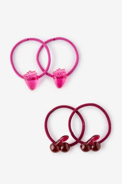 Cotton On Kids Multi Pack Hair Ties In Pink