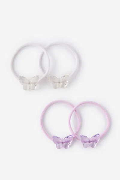 Cotton On Kids Multi Pack Hair Ties In Purple