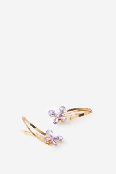 Cotton On Kids Multi Pack Snap Hair Clips In Gold