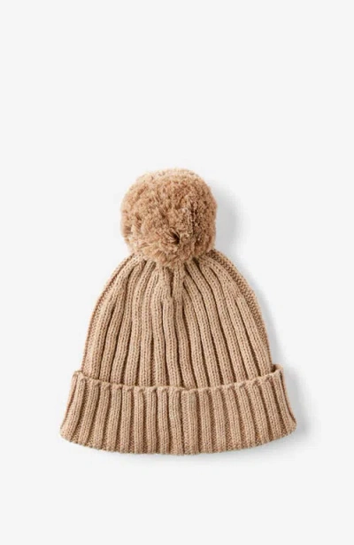Cotton On Kids Organic Knit Beanie In Oatmilk Marle