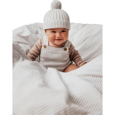 Cotton On Kids Organic Knit Bubbbysuit In Cloud Marle