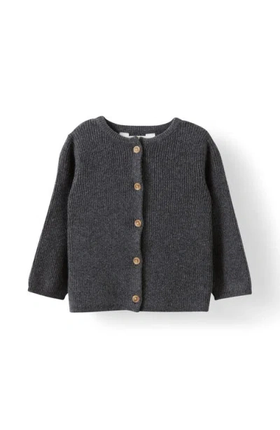Cotton On Kids Organic Knit Cardigan In Gray
