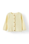 Cotton On Kids Organic Knit Cardigan In Yellow