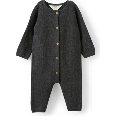 Cotton On Babies'  Kids Organic Knit Long Sleeve All In One In Black