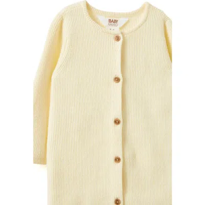 Cotton On Kids Organic Knit Long Sleeve All In One In Neutral