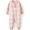 Cotton On Kids Organic Knit Long Sleeve All In One In Pink
