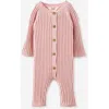 Cotton On Kids Organic Knit Long Sleeve All In One In Taupy Brown