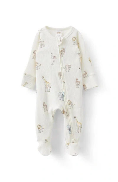 Cotton On Babies'  Kids Organic Pointelle Zip All In One Romper
