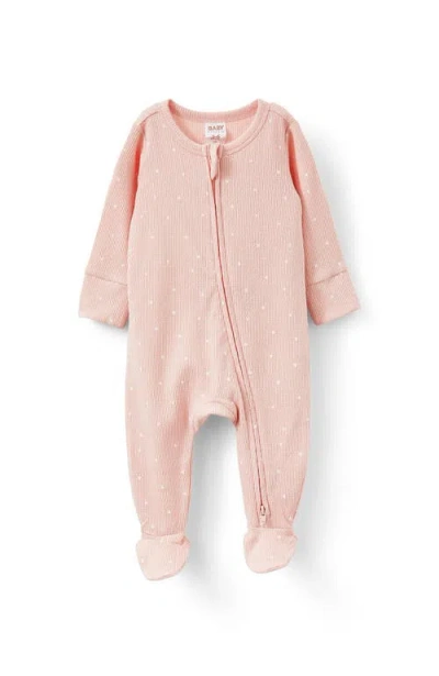 Cotton On Kids Organic Pointelle Zip All In One Romper