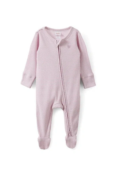 Cotton On Babies'  Kids Organic Pointelle Zip All In One Romper In Brown